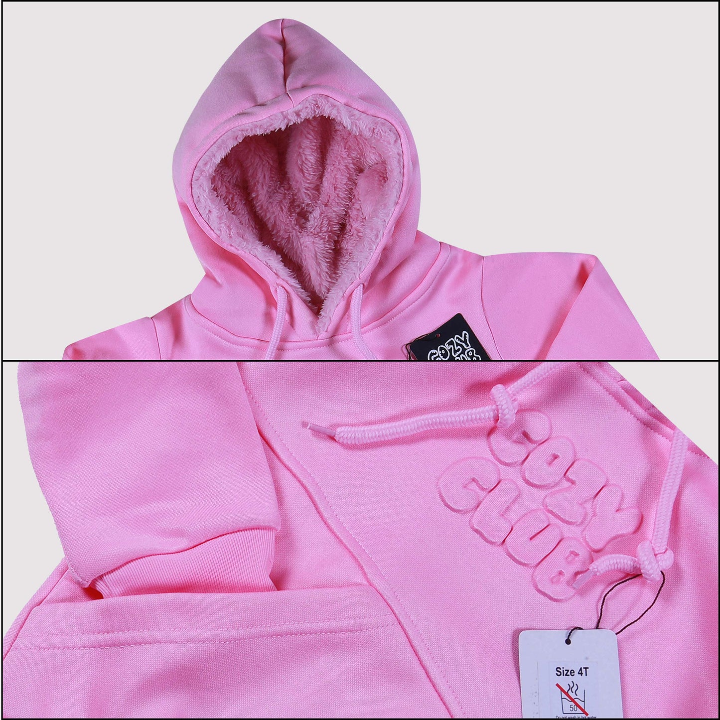 Kids Fleece Sets Pink