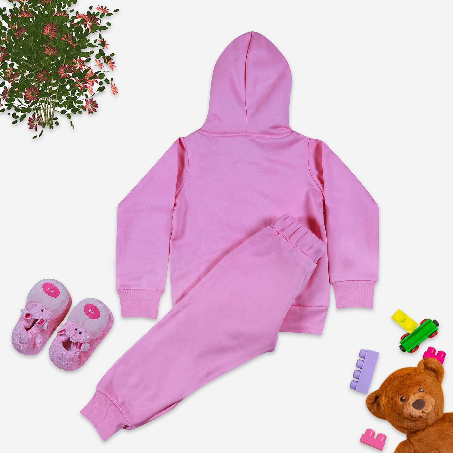 Kids Fleece Sets Pink
