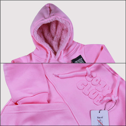 Kids Fleece Sets Pink