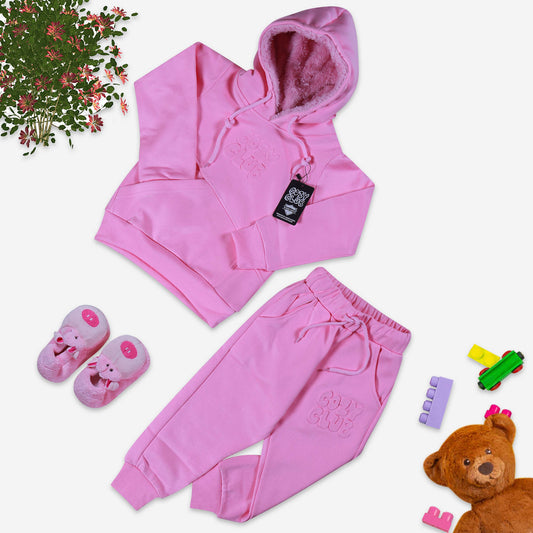 Kids Fleece Sets Pink